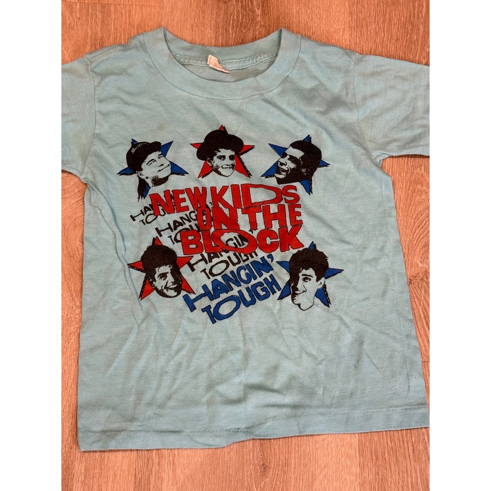 Vintage 80s Lexington NKOTB New Kids On The Block Hangin Tough Shirt Kids S 6-8